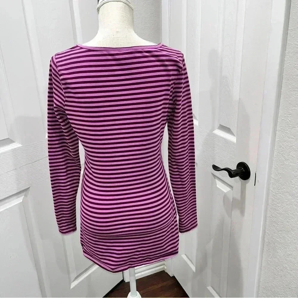 Matilda Jane round of applause stretch striped long sleeve scoop neck shirt - Picture 4 of 8